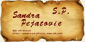 Sandra Pejatović vizit kartica